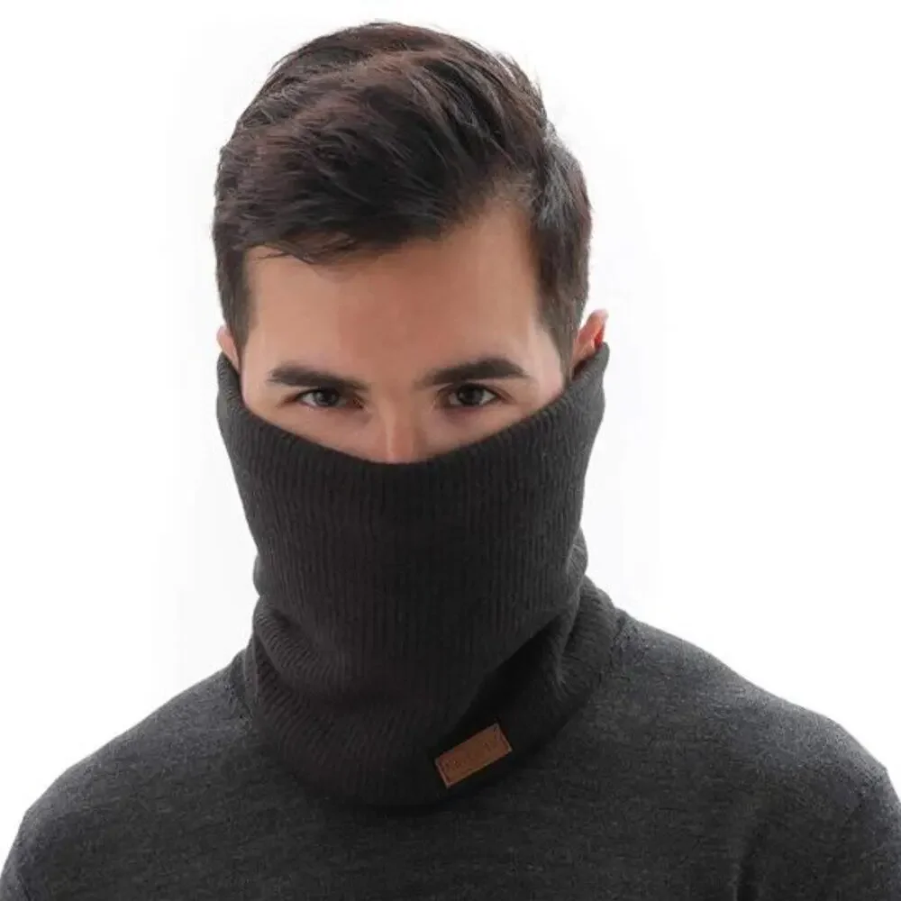 Winter Ski Neck Warmer for Men – Thick Fleece Thermal Cold Weather Gaiter